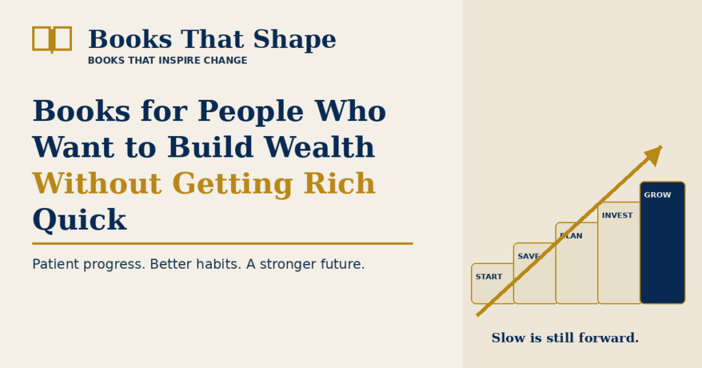 Books for People Who Want to Build Wealth Without Getting Rich Quick