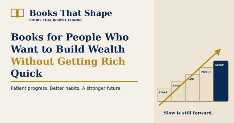 Books for People Who Want to Build Wealth Without Getting Rich Quick